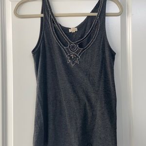 TINY Anthropologie Tank with beads